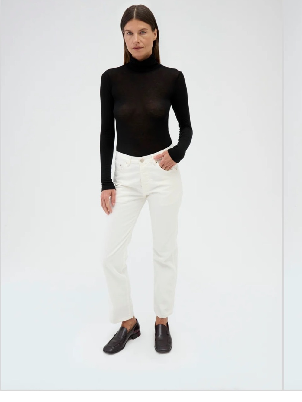 Renggli Straight-Leg Jeans in Bone